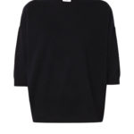 VINCE. Loose fit sweater in kasjmiermix – Materiaal: 99% kasjmier / 1% nylon – Kleur: Zwart